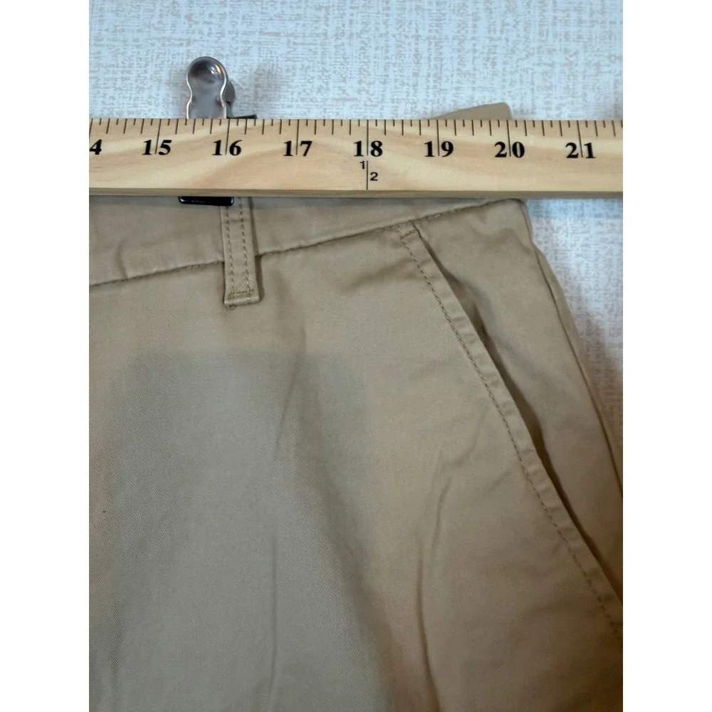 NWT Gap Mens Flat Front Shorts Khaki Tan Stretch Cotton Chino Size 40 Golf Prep